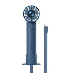 BASEUS Power Bank Mini Fan with built in Type-C Cable 10W, 4000 mAh, Blue EU (ACFX010103)