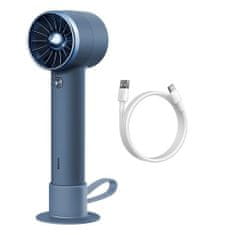 BASEUS Power Bank Mini Fan with built in Type-C Cable 10W, 4000 mAh, Blue EU (ACFX010103)