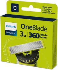 Philips výměnné břity 360 3ks pro Philips OneBlade QP430/50