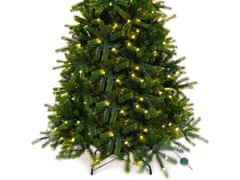 LAALU Vianočný stromček umelý 3D jedľa Merlin 180 cm so SMART LED OSVETLENÍM so stojanom