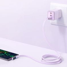 Mcdodo Kábel USB-C, hranatý, výkonný, superrýchly, Mcdodo, 100 W, 1,8 m, fialový CA-3424
