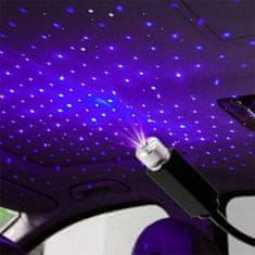 HOME & MARKER® Mini LED projekčná lampa vzor nočná obloha (1x svetlo, 1x USB pripojenie) – fialová | NIGHTSPARK
