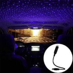 HOME & MARKER® Mini LED projekčná lampa vzor nočná obloha (1x svetlo, 1x USB pripojenie) – fialová | NIGHTSPARK