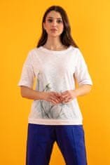 Fobya Dámske tričko s potlačou Hounthafe biela L/XL