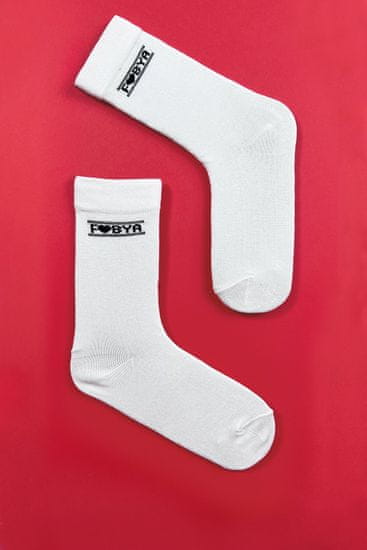Fobya Dámske klasické ponožky Shohuensor biela