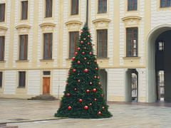 LAALU Sada vianočných ozdôb BASIC RED 15-25 cm pre stromčeky 300-450 cm