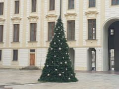 LAALU Sada vianočných ozdôb BASIC SILVER 15-25 cm pre stromčeky 300-450 cm