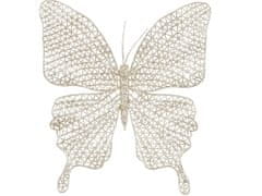 LAALU Motýľ na klipe šampanské 20 x 19,5 cm