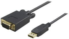PremiumCord DisplayPort na VGA kábel 1m M/M