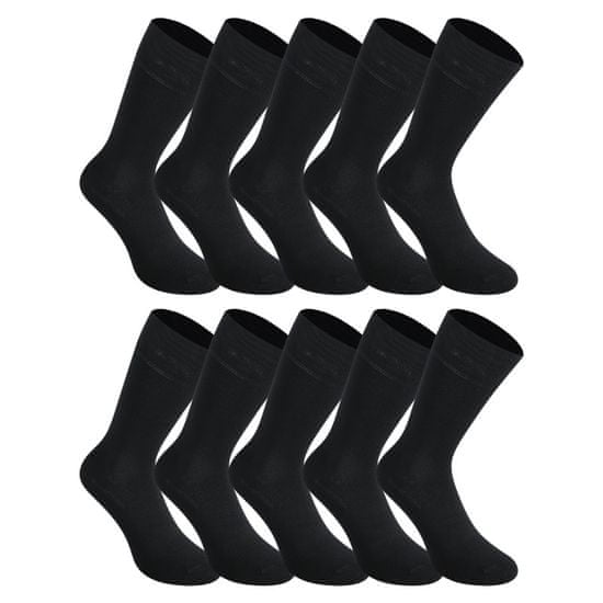 Styx 10PACK ponožky vysoké bambusové čierne (10HB960)