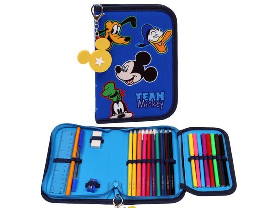 Disney DISNEY Mickey Mouse Jednochlopňový peračník s príslušenstvom, s kľúčenkou
