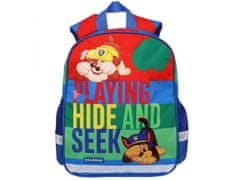 Paw Patrol Paw Patrol Chase Rubble Modrý batoh do škôlky pre chlapca, reflexný 31x25x10cm Univerzálny