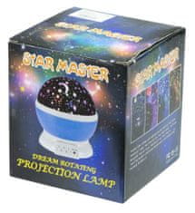 KIK Hviezdny projektor nočné svetlo 2v1 USB modrá KX7814_2