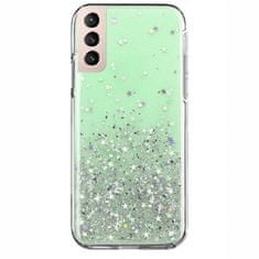 WOZINSKY Wozinsky Star Glitter silikónové puzdro pre Samsung Galaxy S21 Ultra 5G/Galaxy S30 Ultra - Zelená KP9958