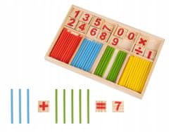 Kruzzel  22447 Montessori Drevená vzdelávacia hra s číslami