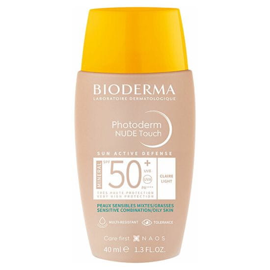 Bioderma Tónovaný ochranný fluid s efektom prirodzeného make-upu SPF 50 Photoderm Nude Touch Mineral 40 ml