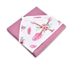 Inny Kúpací set uterák s kapucňou a 2 malé uteráky dream cacher pink - RKK-Z3-WL-HUM-DCP