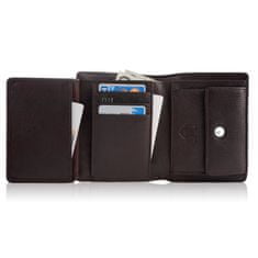 Brødrene Pánska peňaženka s ochranou RFID Pequena hnedá