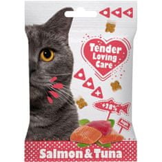 Duvo+ Tender Loving Care Cat maškrta - losos, tuniak 50g