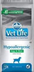 Vet Life Natural Canine Dry Hypoallergenic Egg & Rice 12 kg