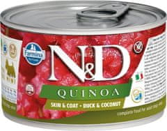 N&D N & D DOG quinoa Adult Duck & Coconut Mini 140g