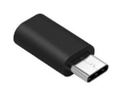 TopQ Adaptér USB-C - microUSB čierny 92787