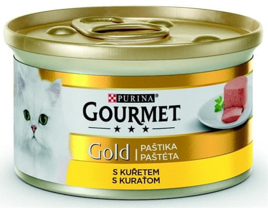 Purina Gourmet Gold konz. mačka pastu. s kuř.masem 85g
