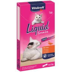 Vitakraft snack cat Liguid kačica + ß-glukan 6 x 15 g