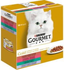 Purina Gourmet Gold cat konz.-kúsky so zel. Multipack 8 x 85 g
