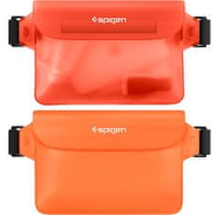 Spigen A620 2x univerzálne vodotesné puzdro, oranžové