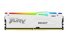 Kingston FURY Beast White DDR5 32GB (Kit 2x16GB) 6000MT/s DIMM CL36 RGB EXPO