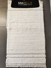 MIABELLA Kúpeľňové predložky RUSTIK, sada 60x100 + 60x50 cm., krémová
