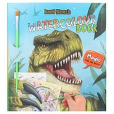 Dino World Omaľovánka , Watercolouring Book, so štetcom