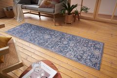 NOURISTAN AKCIA: 80x200 cm Kusový koberec Cairo 105584 Alexandria Blue – na von aj na doma 80x200
