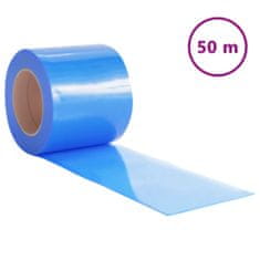 Petromila vidaXL Záves na dvere, modrý 200 mmx1,6 mm 50 m, PVC