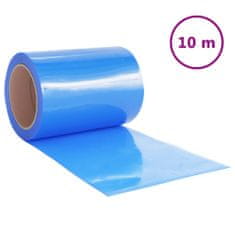 Petromila vidaXL Záves do dverí modrý 300 mm x 2,6 mm 10 m PVC