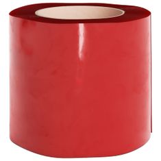 Petromila vidaXL Záves na dvere, červený 200 mmx1,6 mm 25 m, PVC