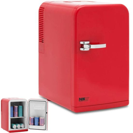 shumee Mini izbová chladnička s funkciou ohrevu 12 / 240 V 15 l - červená