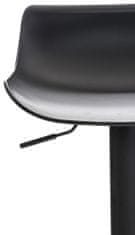 BHM Germany Barové stoličky Aveiro (SET 4 ks), plast, čierna