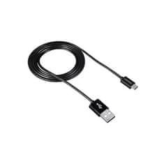Canyon USB kábel "UM-1", čierna, USB 2.0-microUSB, 1 m, CNE-USBM1B