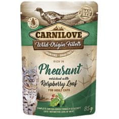 Carnilove Cat vreciek. Rich in Pheasant Enriched with Raspberry Leaves 85 g