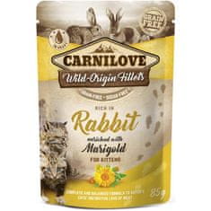 Carnilove Cat vreciek. Rich in Rabbit Enriched with Marigold 85 g