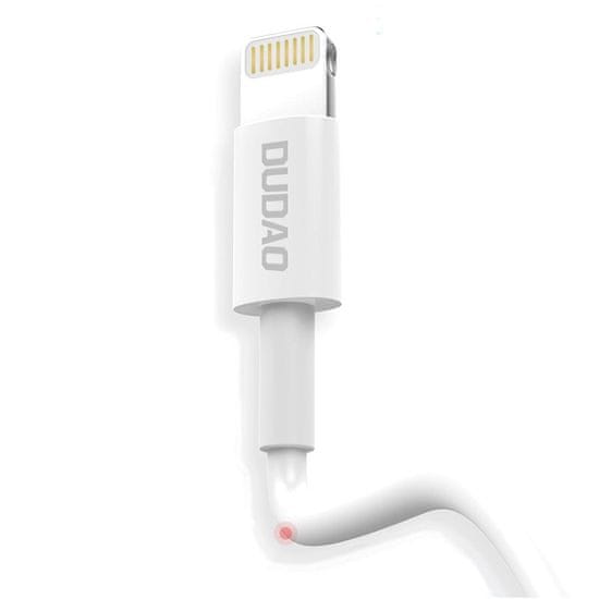DUDAO L1T kábel USB / Lightning 3A 1m, biely