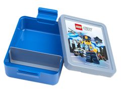LEGO Box desiatový 20x17, 3x7, 1cm + fľaša 390ml, PP + silikón CITY sada 2diel.