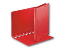 Esselte Zakladač 4-krúžkový prezentačný s predným vreckom 3 cm červený 