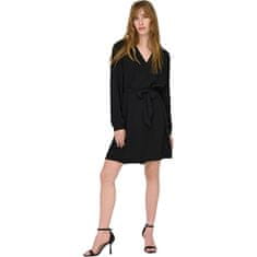 Jacqueline de Yong Dámske šaty JDYDIVYA Regular Fit 15300554 Black (Veľkosť XL)