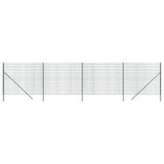 Vidaxl Drôtený plot zelený 1,6x10 m pozinkovaná oceľ