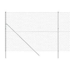 Vidaxl Drôtený plot strieborný 2x10 m