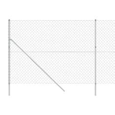 Vidaxl Drôtený plot strieborný 1,8x25 m