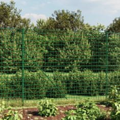 Vidaxl Drôtený plot s kotviacimi hrotmi zelený 2x10 m